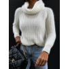 Krémový svetr ARMUD s rolákem