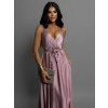 Starorůžové elegantní dlouhé plesové šaty PRIMROSE