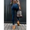 Modré skinny fit džíny ERYX s push-up efektem