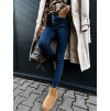 Modré skinny fit džíny ERYX s push-up efektem
