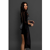 Černé koktejlové šaty GEBZE s flitry
