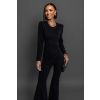 Černý elegantní overal BURSA s holými zády