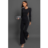 Černý elegantní overal BURSA s holými zády