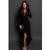Černé elegantní šaty BOREAS s výstřihem