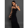 Černé party šaty MALATIA s průstřihy
