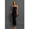 Černé party šaty MALATIA s průstřihy