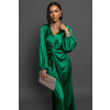 Zelené saténové elegantní šaty ARATO