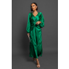 Zelené saténové elegantní šaty ARATO