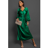 Zelené saténové elegantní šaty ARATO