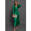 Zelené saténové elegantní šaty ARATO