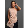 Béžový elegantní top PORETO