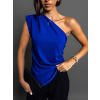 Královsky modrý elegantní top PORETO