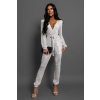 Stříbrný elegantní overal OCEANOS s flitry