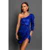 Královsky modré koktejlové šaty QUIRINUS s flitry