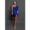 Královsky modré koktejlové šaty QUIRINUS s flitry