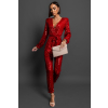 Červený elegantní overal OCEANOS s flitry