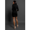 Černé elegantní šaty VERBENA s výstřihem