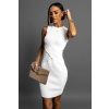 Bílé stylové žerzejové šaty DANAOS