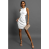 Bílé stylové žerzejové šaty DANAOS