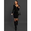 Černé žerzejové šaty JUTURNA
