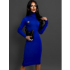 Modré svetrové šaty ANTEIA