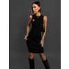 Černé elegantní žerzejové šaty DANAOS