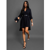 Černé šaty FEDERICA 100% bavlna