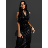 Černé elegantní šaty PHOBUS výstřihem