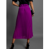 Fialová plisovaná midisukně CAELUS s páskem