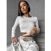 Bílý stylový svetřík PERRYNE s řetízkem
