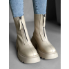 Krémové kotníkové boty CLION