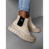 Krémové kotníkové boty APOFILIT