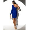 Modré elegantní šaty SHUTTLES na jedno rameno
