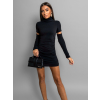 Černé stylově šaty SYRINX s oddělenými rukávy