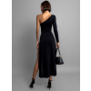 Černé stylové šaty URANIA s průstřihy
