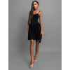 Černé stylové šaty LINOS na ramínka