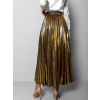 Zlatá plisovaná metalická sukně SARPEDON