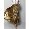 Zlatá plisovaná metalická sukně SARPEDON