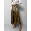 Zlatá plisovaná metalická sukně SARPEDON