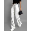 Bílé stylové elegantní kalhoty MOCHYS