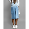 Světle modrá džínová sukně PENONE s rozparky