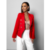 Červené elegantní dvouřadé sako AVODO