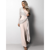 Béžové dlouhé elegantní šaty KORA s flitry