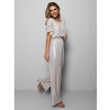 Stříbrný elegantní overal HERMIONA s flitry