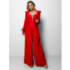 Červený elegantní overal LATINUS s vycpávkami