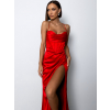 Červené plesové elegantní šaty VOLINET