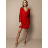 Červené koktejlové šaty PERIFETES s flitry