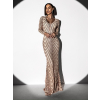 Zlaté společenské šaty NARKISSOS s flitry