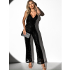 Černý třpytivý overal KEFALOS s flitry