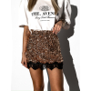 Zlatá minisukně AMYKOS s flitry a krajkou
